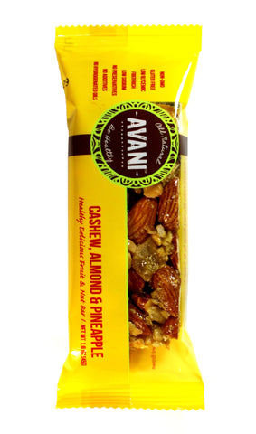 Cashew Almond Pineapple - Wholesale Master Pack 96 bars ( 8 boxes X 12, 1.6 oz bars)